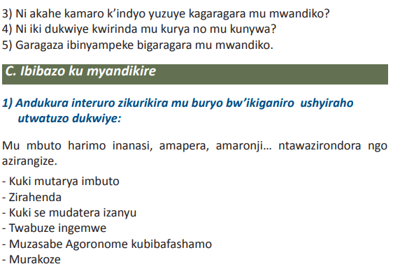 Course: Kinyarwanda, Topic: UMUTWE WA GATATU: SIDA N’IZINDI NDWARA ...